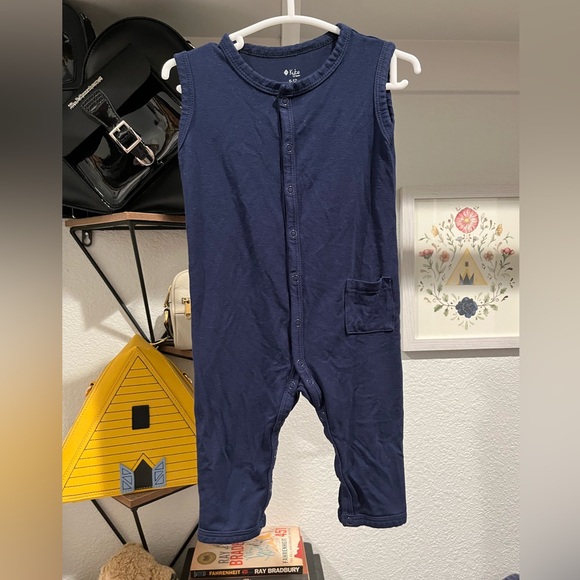 Kyte Bamboo Tank Romper with Snaps 6-12M - Picture 2 of 3
